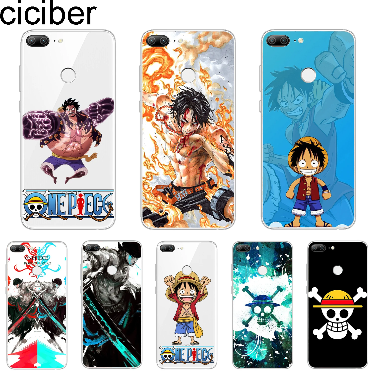 ciciber Cover For Honor 9 10 Lite 7A 8X 8C Pro Play V10 Phone Cases One Piece Luffy Shell Capa Fundas Soft Silicone TPU |