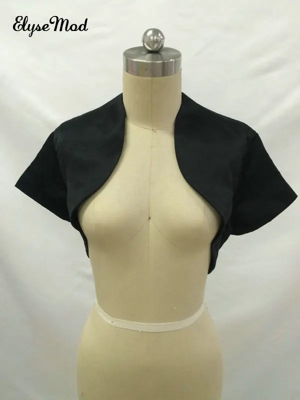 Bolero Wedding Shawl Short Sleeves Satin Custom Made Black Wrap Evening Prom Bolero Jacket Bridal
Bolero Wedding Shawl Short Sleeves Satin Custom Made Black Wrap Evening Prom Bolero Jacket Bridal