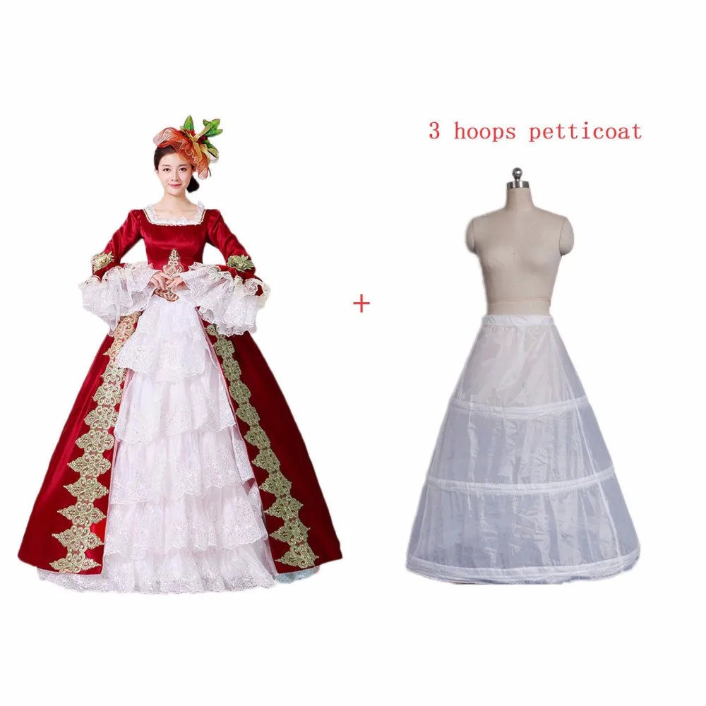 Red Rococo Costumes Reenactment Gothic Victorian Dress Prom Gown Theater Women Clothing
Red Rococo Costumes Reenactment Gothic Victorian Dress Prom Gown Theater Women Clothing