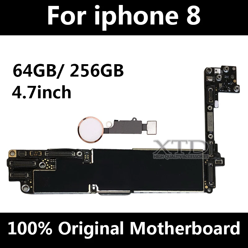 For iPhone 8 Motherboard 100% Original Unlocked Logic Board For iPhone 8 Mainboard 64GB / 256GB With Touch ID
For iPhone 8 Motherboard 100% Original Unlocked Logic Board For iPhone 8 Mainboard 64GB / 256GB With Touch ID