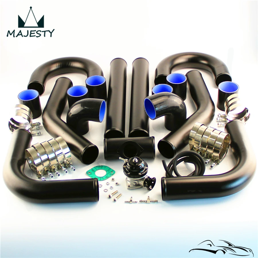 2.75" 70mm Universal Intercooler Pipe Piping Kit + BOV Turbo Blow Off Valve Kit Black
2.75" 70mm Universal Intercooler Pipe Piping Kit + BOV Turbo Blow Off Valve Kit Black