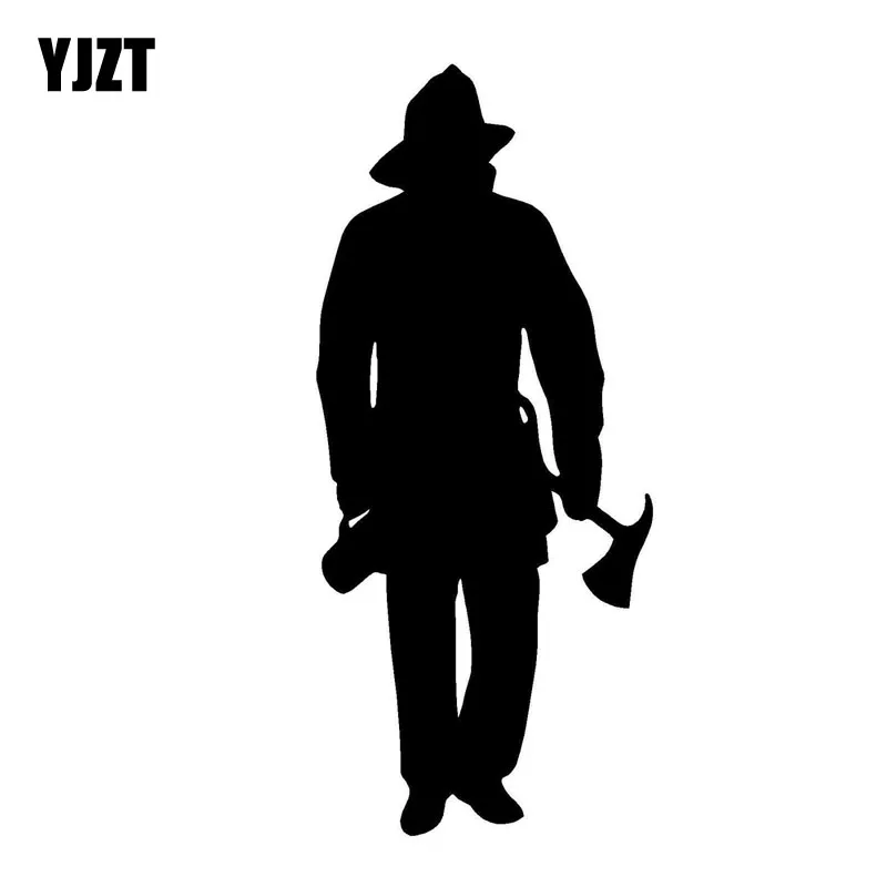 YJZT 6.6*15.3CM Cartoon FIREFIGHTER Graphic Car Sticker Decal Black/Silver Vinyl Accessories S8-1356
YJZT 6.6*15.3CM Cartoon FIREFIGHTER Graphic Car Sticker Decal Black/Silver Vinyl Accessories S8-1356