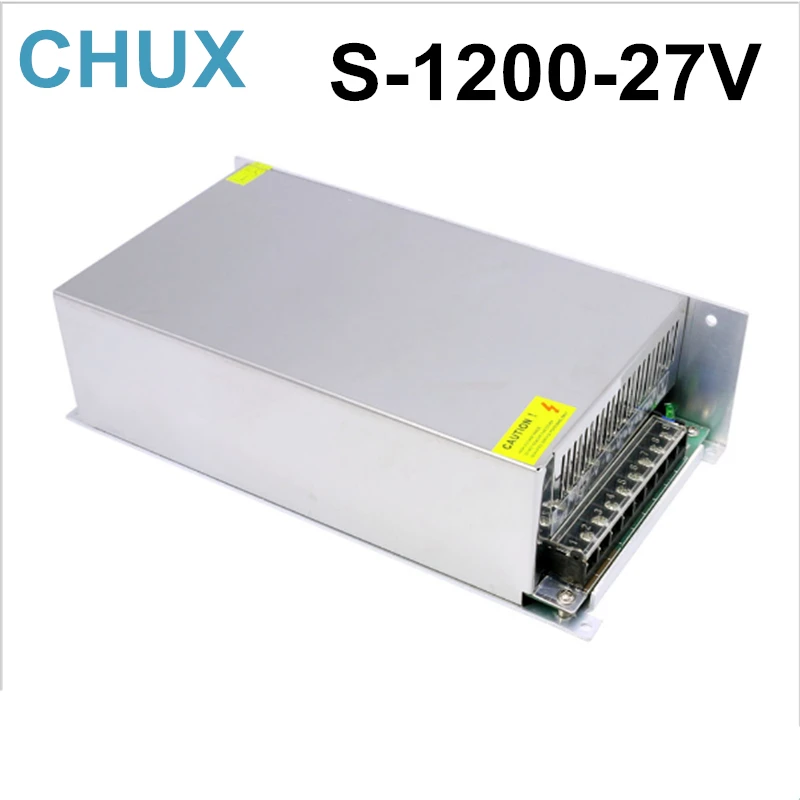 1200W 44A 27V Switching Power Supply 220v 110v Ac to 27v Dc Power Supply for Cnc Cctv Led Light Free Shipping
1200W 44A 27V Switching Power Supply 220v 110v Ac to 27v Dc Power Supply for Cnc Cctv Led Light Free Shipping