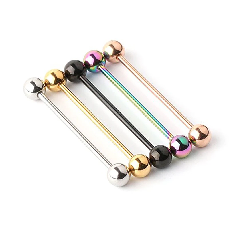1 Pair Long Industrial Barbell Earrings Fashion 14G Mutiple Colors Stainless Steel Earrings Piercing Barbell Punk Gothic Jewelry
1 Pair Long Industrial Barbell Earrings Fashion 14G Mutiple Colors Stainless Steel Earrings Piercing Barbell Punk Gothic Jewelry