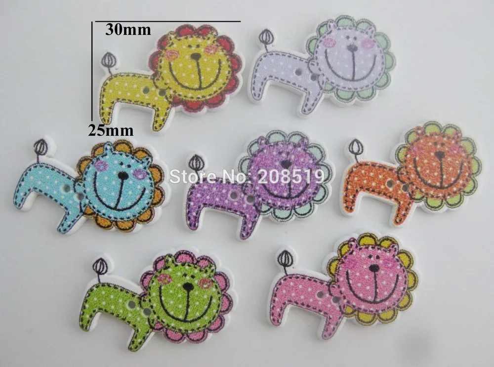 WBNLEE Lion shape Animal Buttons wooden 120pcs randomly Children clothes button sewing supplies
WBNLEE Lion shape Animal Buttons wooden 120pcs randomly Children clothes button sewing supplies