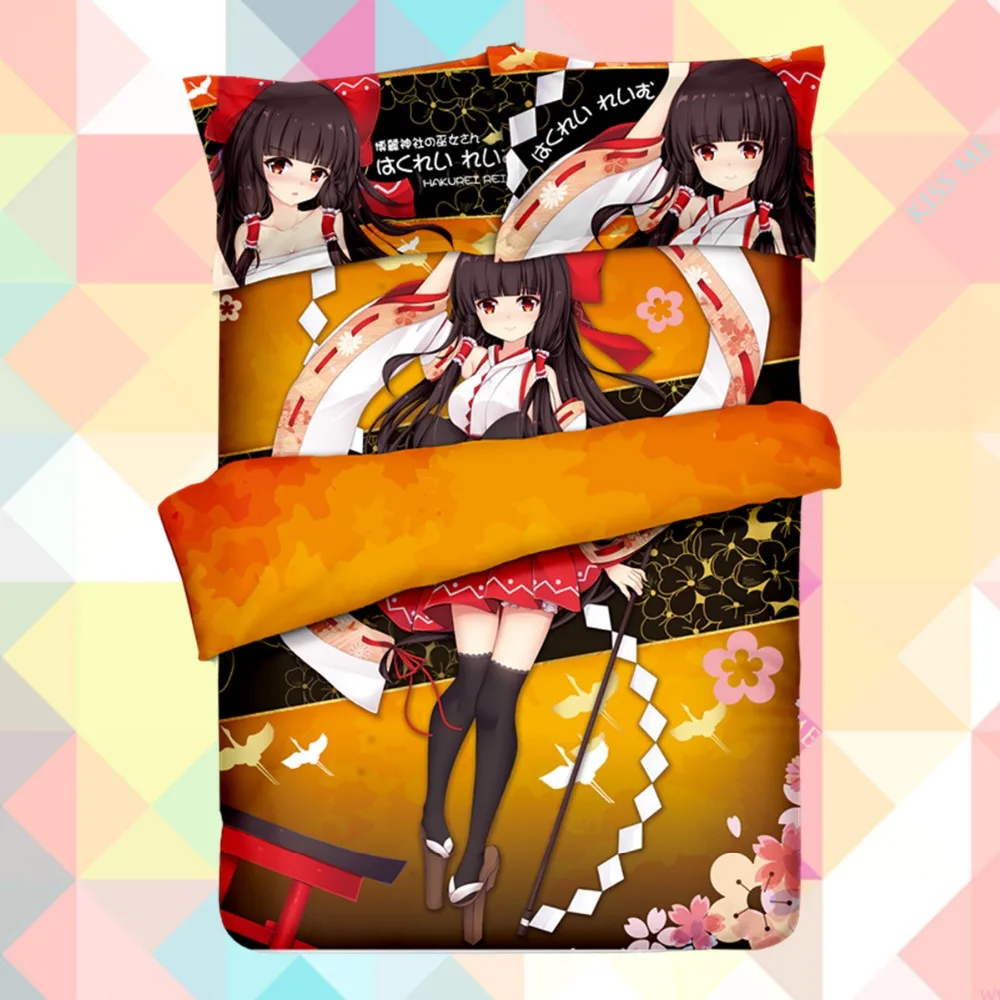 Anime Cartoon TouHou Project Hakurei Reimu Quilt Cover Bedding Set With Pillow Cases Bed Sheet Duvet Cover Set 4pc CP180022
Anime Cartoon TouHou Project Hakurei Reimu Quilt Cover Bedding Set With Pillow Cases Bed Sheet Duvet Cover Set 4pc CP180022