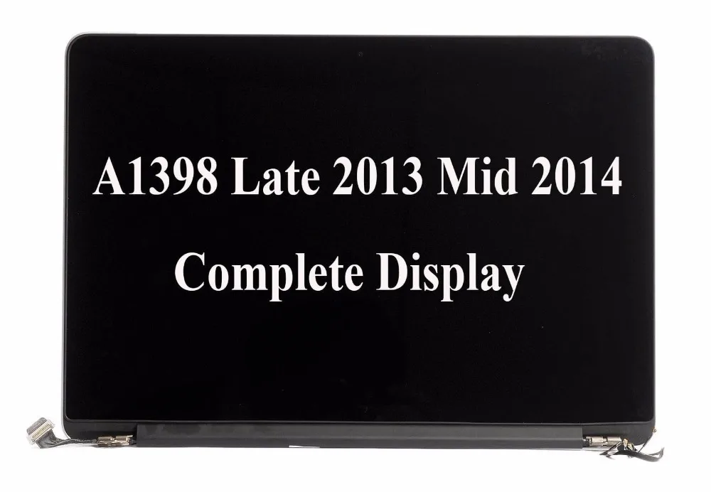 2 предмета оригинальный ЖК дисплей LED Экран Дисплей в сборе для MacBook Pro 15 "Retina A1398