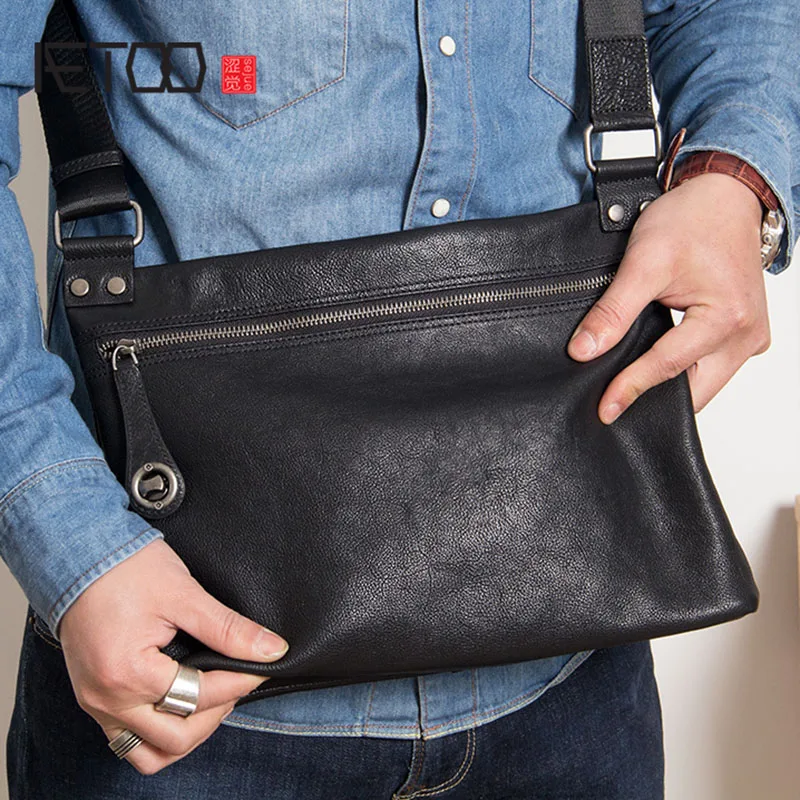 AETOO Leather men's bag, men's shoulder messenger bag, cross section casual soft cowhide anti-theft bag
AETOO Leather men's bag, men's shoulder messenger bag, cross section casual soft cowhide anti-theft bag