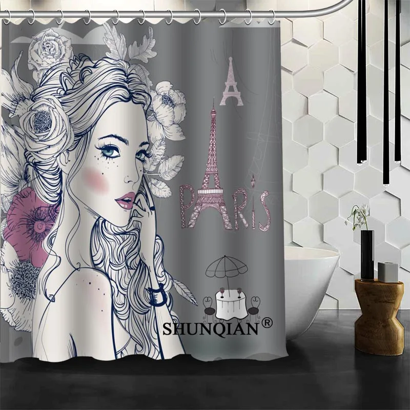 Custom Tower and the girl Shower Curtain High Quality bathroom Accessories Polyester Fabric Curtain With holes
Custom Tower and the girl Shower Curtain High Quality bathroom Accessories Polyester Fabric Curtain With holes