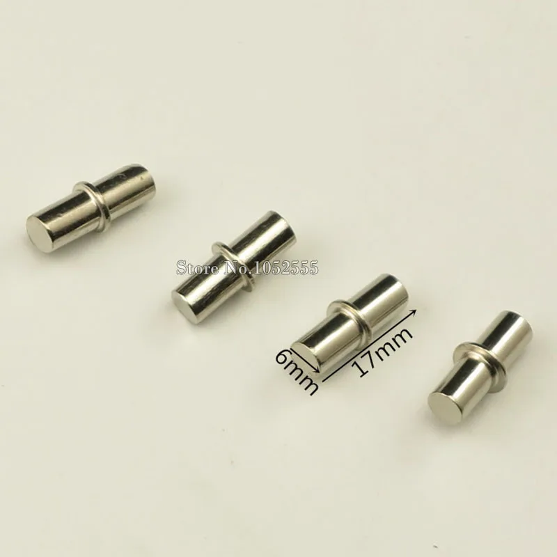 100PCS/lot 6mm*17mm Iron Shelf Supports With 6mm Pin Studs Cupboard Cabinet Glass Shelf Support furniture hardware K231
100PCS/lot 6mm*17mm Iron Shelf Supports With 6mm Pin Studs Cupboard Cabinet Glass Shelf Support furniture hardware K231