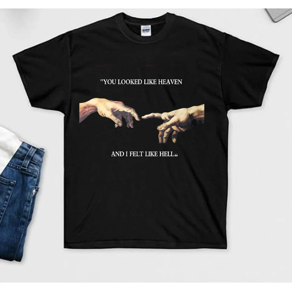 Humor You Looked Like Heaven and I Fell Like Hell Vintage Unisex Tshirt Plus Size Hipster Tees Black Cotton Tumblr Women Shirts
Humor You Looked Like Heaven and I Fell Like Hell Vintage Unisex Tshirt Plus Size Hipster Tees Black Cotton Tumblr Women Shirts