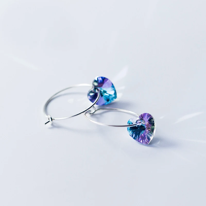 MloveAcc 100% 925 Sterling Silver Shining CZ Crystal Heart Bohemia Hoop Earrings for Women Fashion Jewelry Party Gift
MloveAcc 100% 925 Sterling Silver Shining CZ Crystal Heart Bohemia Hoop Earrings for Women Fashion Jewelry Party Gift