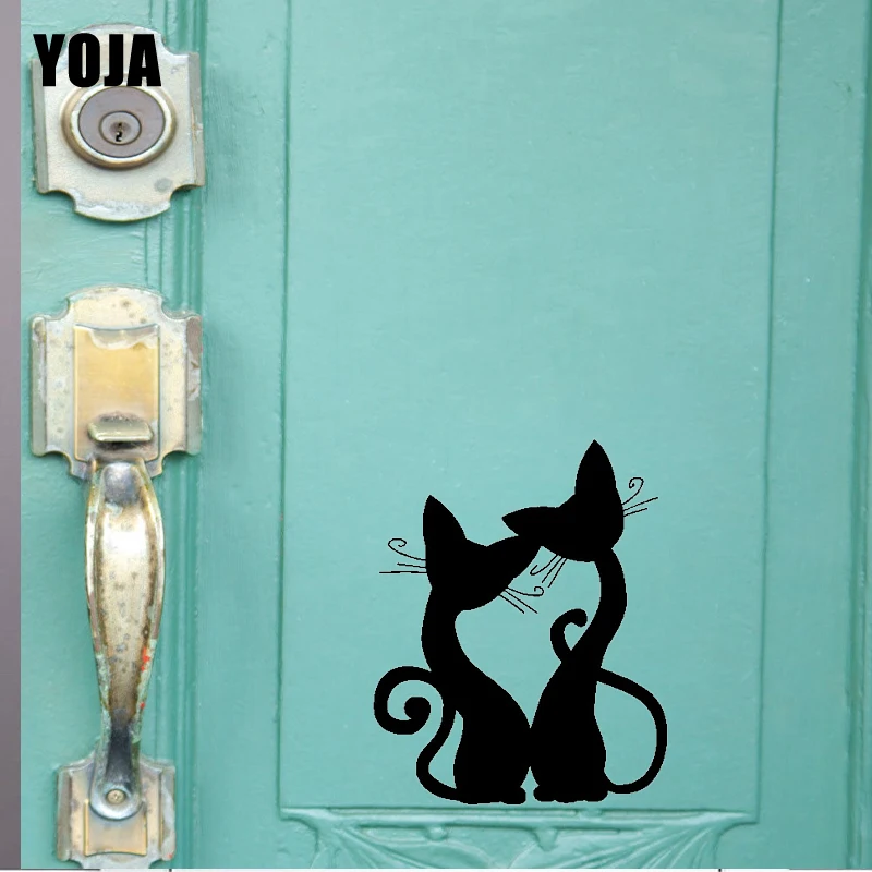 YOJA 18.5*23.5CM Two Cats Back To Back Kids Interior Decor Door Decal With Wall Sticker Black D2-0169
YOJA 18.5*23.5CM Two Cats Back To Back Kids Interior Decor Door Decal With Wall Sticker Black D2-0169