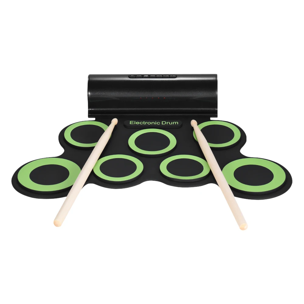 NEW Portable Digital Mono Electronic Drum Set Kit 7 Silicon Pads Built-in Speaker USB Powered with Drumsticks Foot Pedals
NEW Portable Digital Mono Electronic Drum Set Kit 7 Silicon Pads Built-in Speaker USB Powered with Drumsticks Foot Pedals