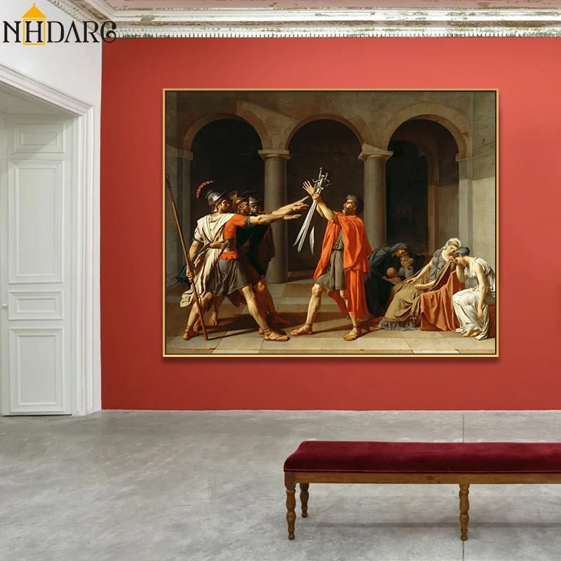 Oath of the Horatii Arts reproduction Jacques Louis David Canvas Print Painting European Palace Classical Renaissance Home Decor
Oath of the Horatii Arts reproduction Jacques Louis David Canvas Print Painting European Palace Classical Renaissance Home Decor