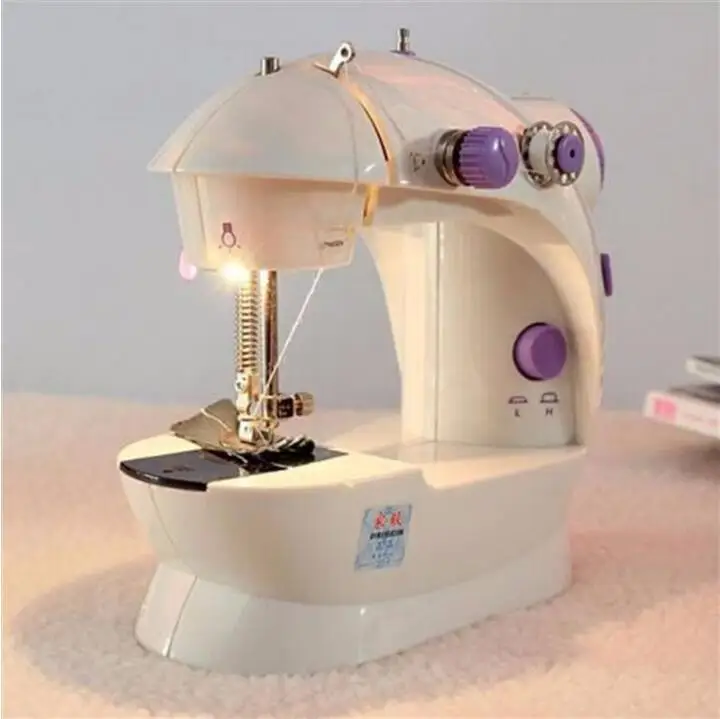 Handheld Mini Sewing Machine Pedal Overlock Purple Walking Foot Electrical Portable | Инструменты
