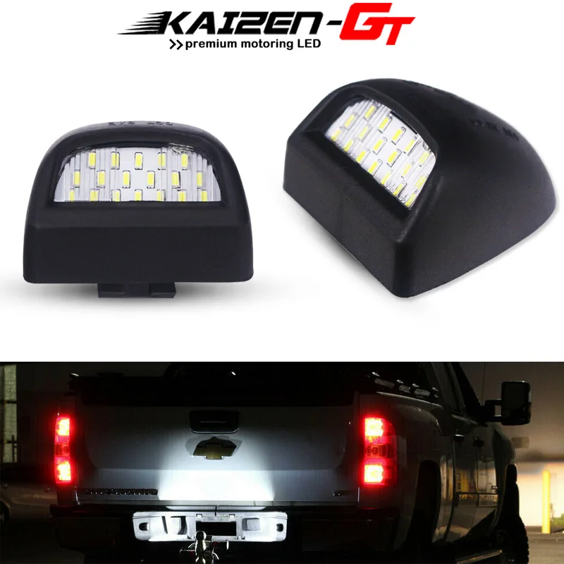 Car OEM-Fit Full LED 6000K White Number License Plate Light Kit For Cadillac Escalade Chevy Silverado Avalanche GMC Sierra 1500
Car OEM-Fit Full LED 6000K White Number License Plate Light Kit For Cadillac Escalade Chevy Silverado Avalanche GMC Sierra 1500