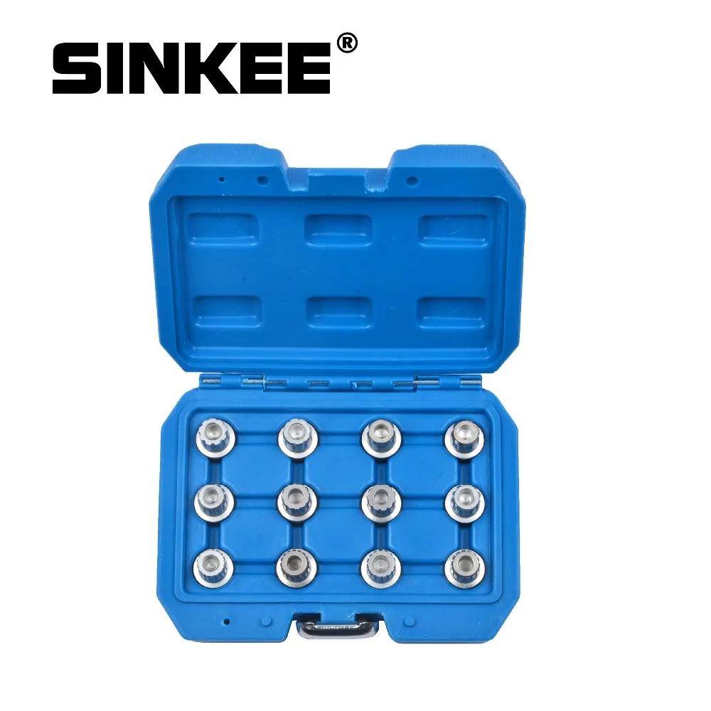 12pc Wheel Locking Nuts Stud Socket Set For VW VAG Master Set of Multi-Ribe and Spline Bits SK1831
12pc Wheel Locking Nuts Stud Socket Set For VW VAG Master Set of Multi-Ribe and Spline Bits SK1831