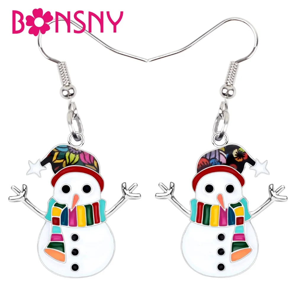 Bonsny Statement Enamel Alloy Christmas Scarf Snowman Earrings Drop Dangle New Year Party Gift Jewelry For Women Girls Accessory
Bonsny Statement Enamel Alloy Christmas Scarf Snowman Earrings Drop Dangle New Year Party Gift Jewelry For Women Girls Accessory