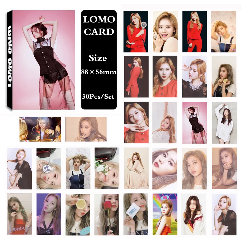 Новый Kpop дважды Альбом Fancy You самостоятельно сделанная бумага Lomo карта фото