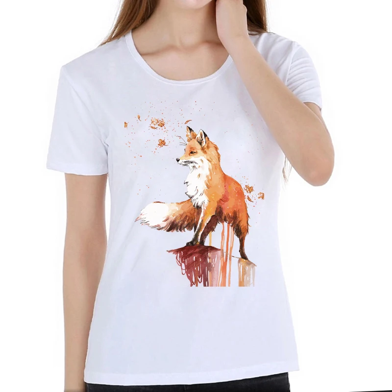 Harajuku 2019 Fox Animal Print T-Shirt Women Tops Camiseta Feminina graphic Tee Shirt Femme T Shirt Female White Tshirt casual
Harajuku 2019 Fox Animal Print T-Shirt Women Tops Camiseta Feminina graphic Tee Shirt Femme T Shirt Female White Tshirt casual