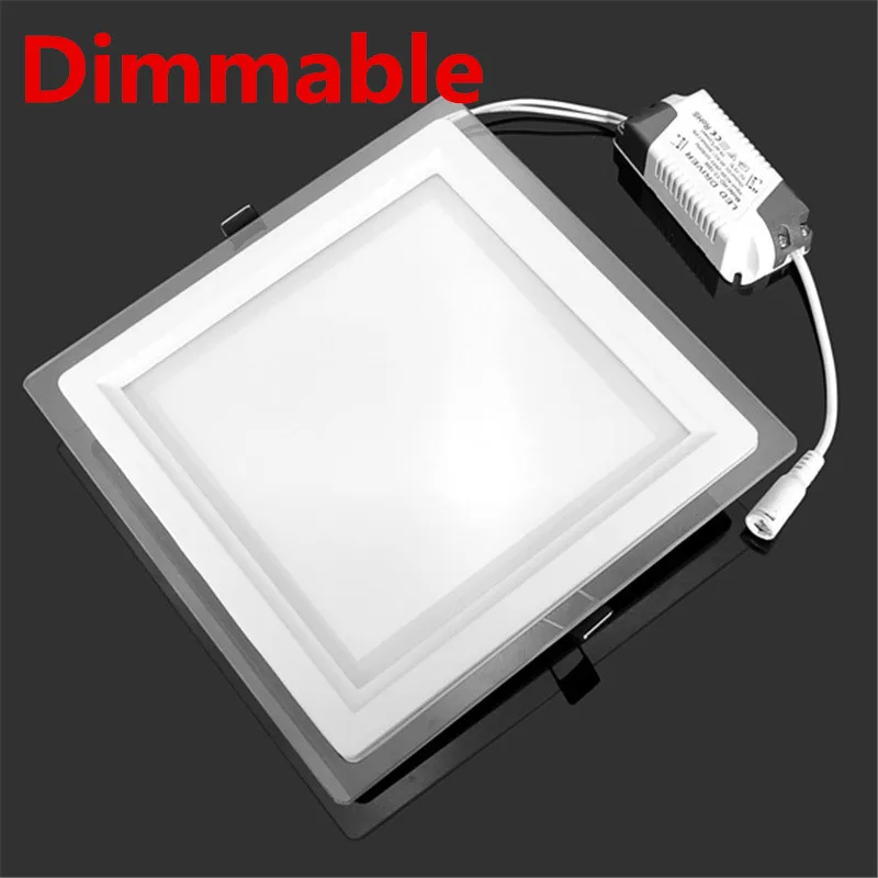 20pcs/lot Dimmable LED Panel Downlight Square Glass Panel Lights Bright Ceiling Recessed Lamps For Home SMD5730 AC110V AC220V
20pcs/lot Dimmable LED Panel Downlight Square Glass Panel Lights Bright Ceiling Recessed Lamps For Home SMD5730 AC110V AC220V