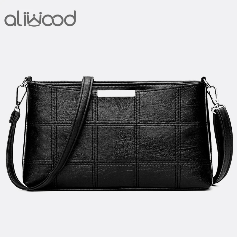 Простая кожаная женская наплечная сумка aliwood, модные сумки-мессенджеры в стиле пэчворк, женские сумки через плечо, черные сумки
Простая кожаная женская наплечная сумка aliwood, модные сумки-мессенджеры в стиле пэчворк, женские сумки через плечо, черные сумки