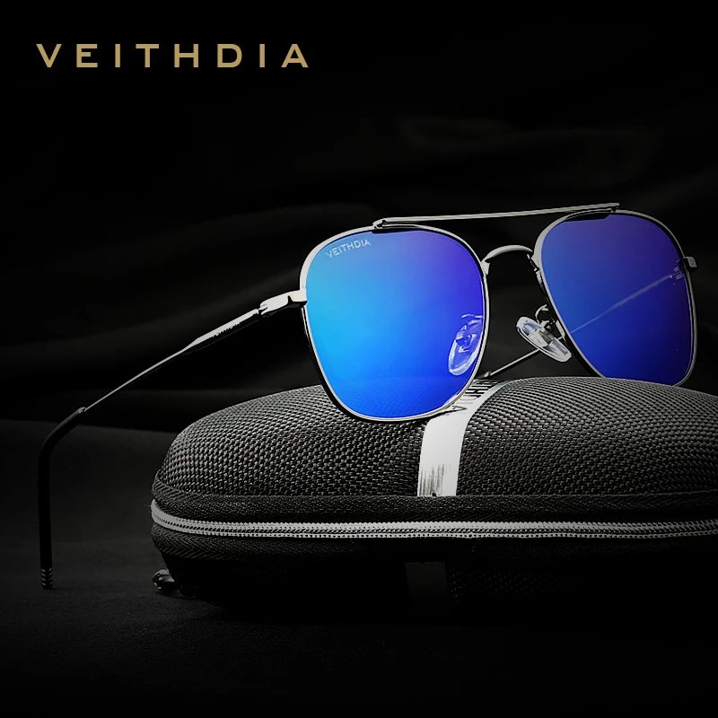 VEITHDIA Fashion Brand Unisex Sun Glasses Polarized Coating Mirror Sunglasses Oculos Female Eyewear For Men/Women 3820 | Аксессуары для