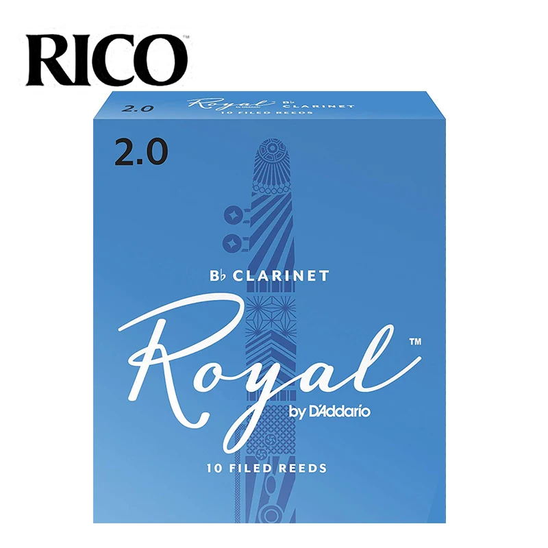 RICO Royal Bb трости для кларнета прочность #2 5 #3 0 10 упаковка синяя коробка из