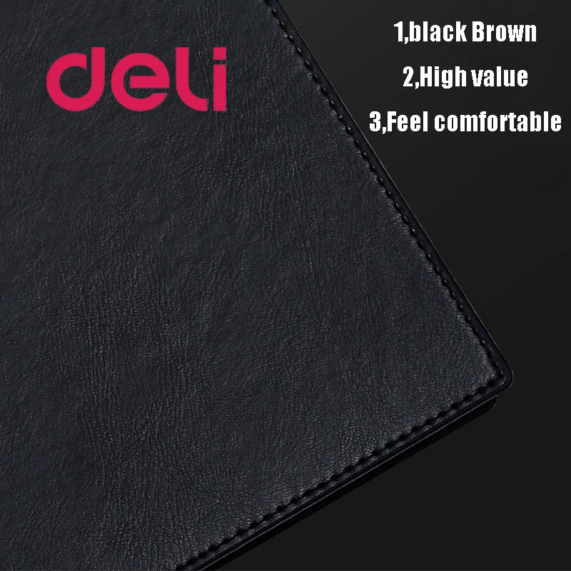 Deli 1pcs 25K NoteBook Loose-leaf Leather Cover Business Thickened 6-Hole PU Notebook Record Office Supplies School Gift 22251
Deli 1pcs 25K NoteBook Loose-leaf Leather Cover Business Thickened 6-Hole PU Notebook Record Office Supplies School Gift 22251