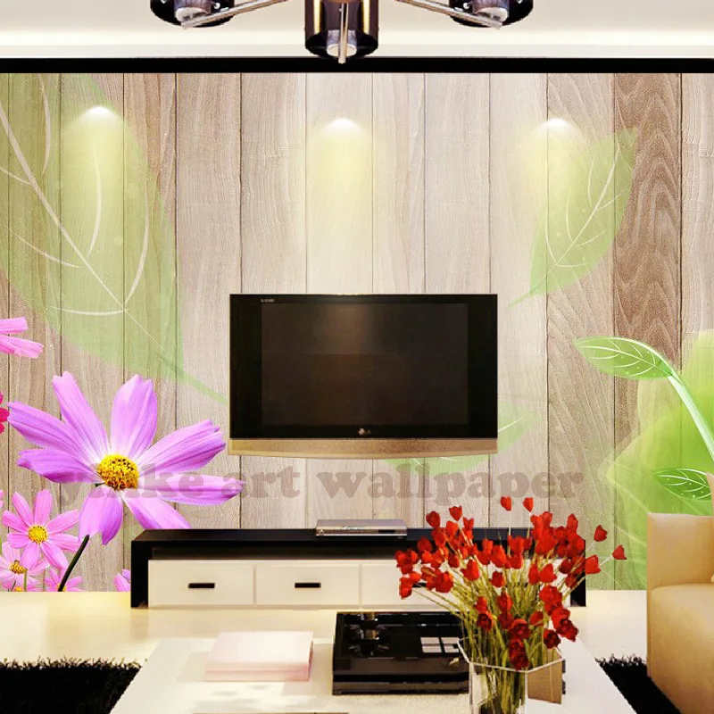 Pastoral style 3d wallpaper Green leaves and purple flowers fresh natural beauty dotted living room background wall Elders' Room
Pastoral style 3d wallpaper Green leaves and purple flowers fresh natural beauty dotted living room background wall Elders' Room