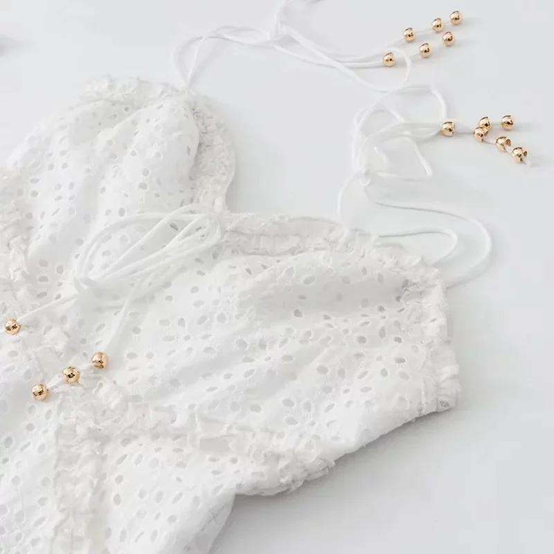 2019 Summer Vacation Beach Dress Cotton Lace Hollow Out Mini Dresses Ladies Ruffles Slim Sexy Strap Chic V-neck Vestidos Party
2019 Summer Vacation Beach Dress Cotton Lace Hollow Out Mini Dresses Ladies Ruffles Slim Sexy Strap Chic V-neck Vestidos Party