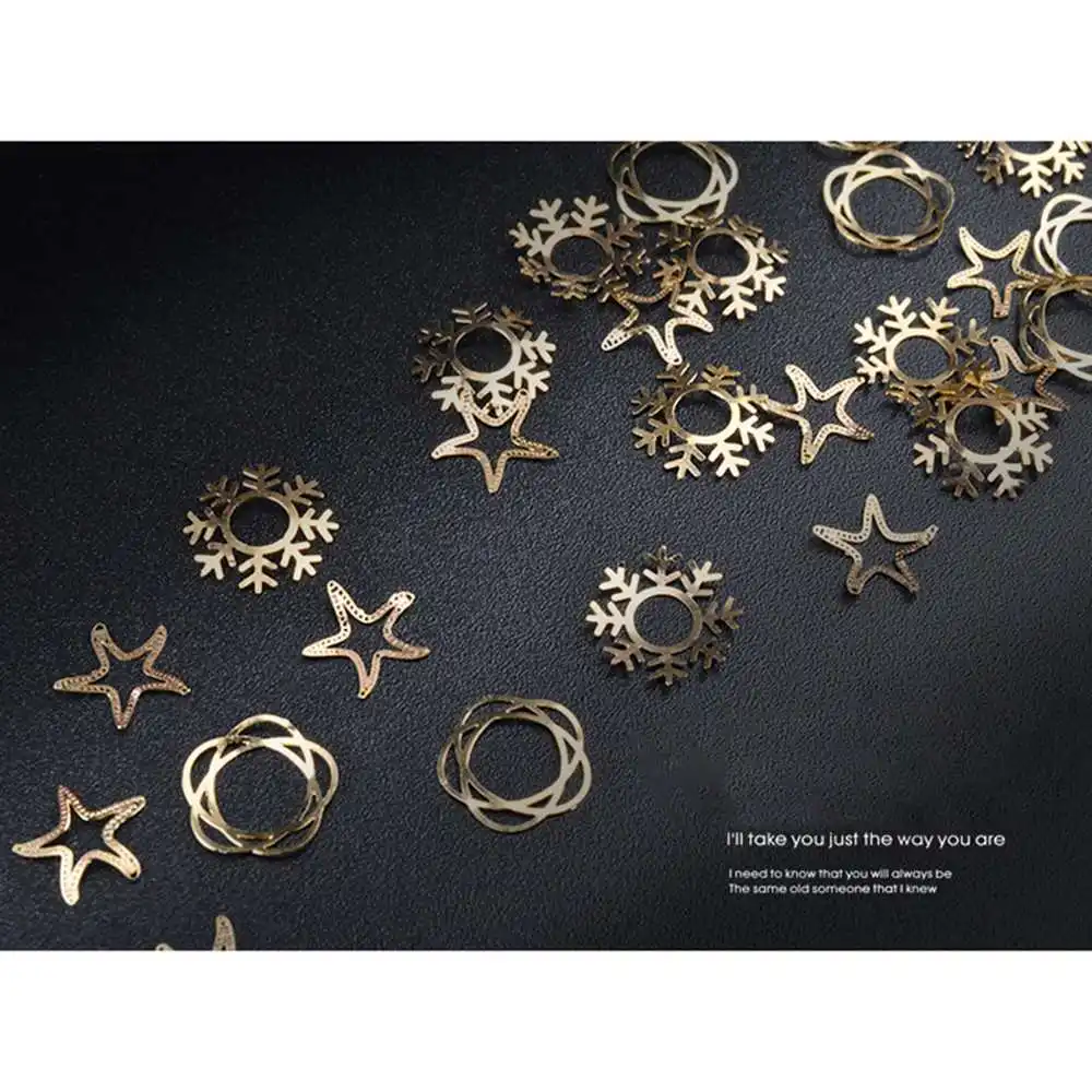 Metal Computer Beaded Patch, Filigree Findings, For Nail Art Decoration Tweezers, Flower & Star & Christmas Snowflake, Golden
Metal Computer Beaded Patch, Filigree Findings, For Nail Art Decoration Tweezers, Flower & Star & Christmas Snowflake, Golden