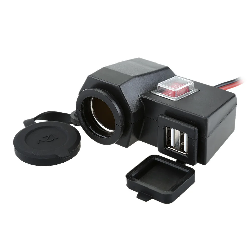 Waterproof 5V/2.1A Dual USB Output Motorcycle Handlebar Clamp Power Adapter Charger DC 12V Car Cigarette Lighter Socket
Waterproof 5V/2.1A Dual USB Output Motorcycle Handlebar Clamp Power Adapter Charger DC 12V Car Cigarette Lighter Socket