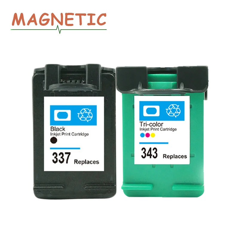 2X Magnetic Compatible Ink cartridge For HP337 343 Photosmart C4180 C4190 2575 8050 D5160 Deskjet 6940 D4160 Printer 337
2X Magnetic Compatible Ink cartridge For HP337 343 Photosmart C4180 C4190 2575 8050 D5160 Deskjet 6940 D4160 Printer 337