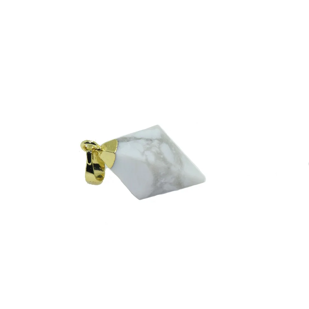 Natural stone Square Pendant tetrahedron women marble white howlite gold point pendant for girl necklace 5pc 4 Faceted
Natural stone Square Pendant tetrahedron women marble white howlite gold point pendant for girl necklace 5pc 4 Faceted