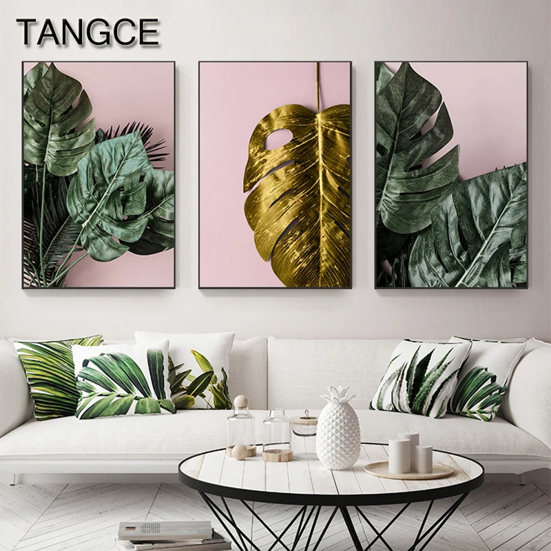 Abstract Golden Monstera Leaf Poster n Print Modern Green Plant Wall Art Picture for Living Room Nordic Canvas Painting Decor
Abstract Golden Monstera Leaf Poster n Print Modern Green Plant Wall Art Picture for Living Room Nordic Canvas Painting Decor