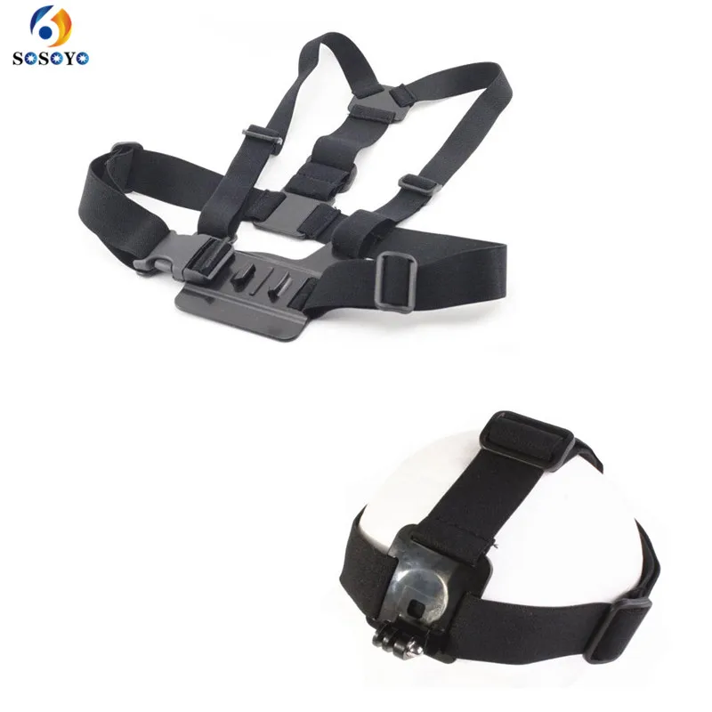 Adjustable Chest Strap + Head Strap Set Mount For gopro hero 4 3+ 3 2 1 Xiaomi SJ5000 SJ4000 Action Camera Accessories
Adjustable Chest Strap + Head Strap Set Mount For gopro hero 4 3+ 3 2 1 Xiaomi SJ5000 SJ4000 Action Camera Accessories