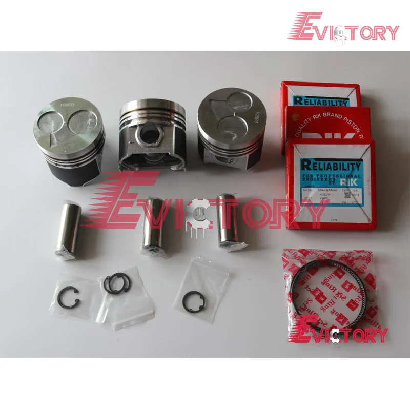 Двигатель экскаватора Kubota KX155 KX161, поршень D1703 1A091-21113 и комплект поршневых колец 17331-21054
Двигатель экскаватора Kubota KX155 KX161, поршень D1703 1A091-21113 и комплект поршневых колец 17331-21054