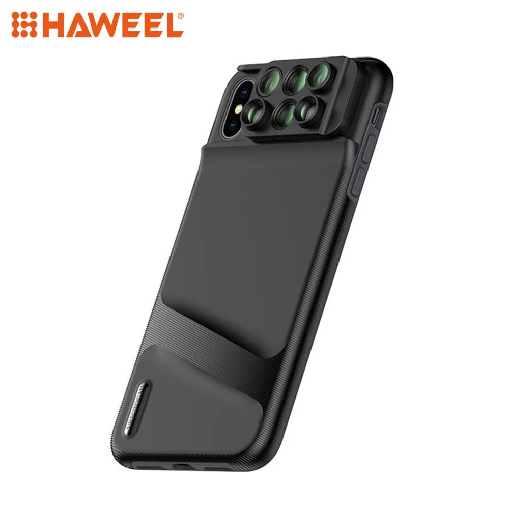 HAWEEL Mobile Phone Lens Wide Angle Fisheye Macro Telephoto SLR Phone Case for iPhone X iPhone XS iPhone XR iPhone XS MAX
HAWEEL Mobile Phone Lens Wide Angle Fisheye Macro Telephoto SLR Phone Case for iPhone X iPhone XS iPhone XR iPhone XS MAX