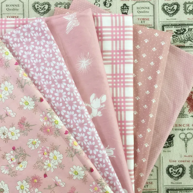 6 color pink Series Fabric, Cotton Fabrics for Sewing, Patchwork, Print Design Tissue textile Cloth Fabrics, 40x50cm
6 color pink Series Fabric, Cotton Fabrics for Sewing, Patchwork, Print Design Tissue textile Cloth Fabrics, 40x50cm