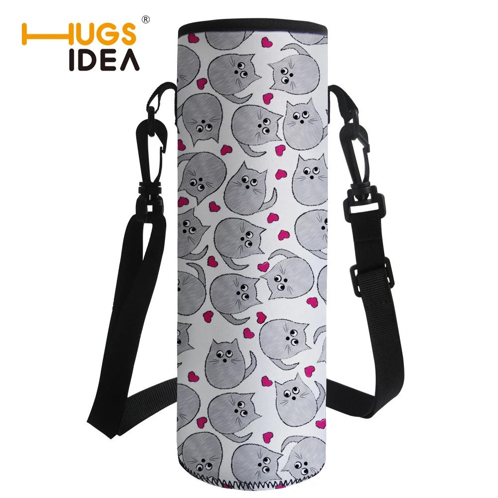 HUGSIDEA Kawaii Kitty Cat Printed Water Bottle Cover with Shoulder Strap Carrier Holders Portable Sport Water Bottle Bag Sleeve
HUGSIDEA Kawaii Kitty Cat Printed Water Bottle Cover with Shoulder Strap Carrier Holders Portable Sport Water Bottle Bag Sleeve