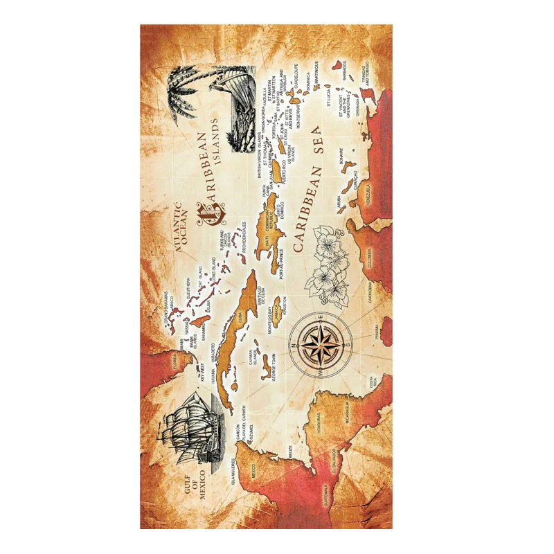 Funny Old Caribbean Sea Map Beach Towels for Adult Men Women Gym Sport Towels Retro Ocean Map Swimming Surf Towel Cool Xmas Gift
Funny Old Caribbean Sea Map Beach Towels for Adult Men Women Gym Sport Towels Retro Ocean Map Swimming Surf Towel Cool Xmas Gift