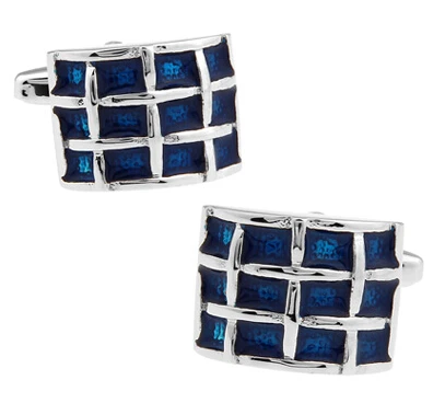 Men Jewellery Blue Cufflinks Wholesale&retail Blue Color Copper Check Enamel Design Best Gift For Men
Men Jewellery Blue Cufflinks Wholesale&retail Blue Color Copper Check Enamel Design Best Gift For Men