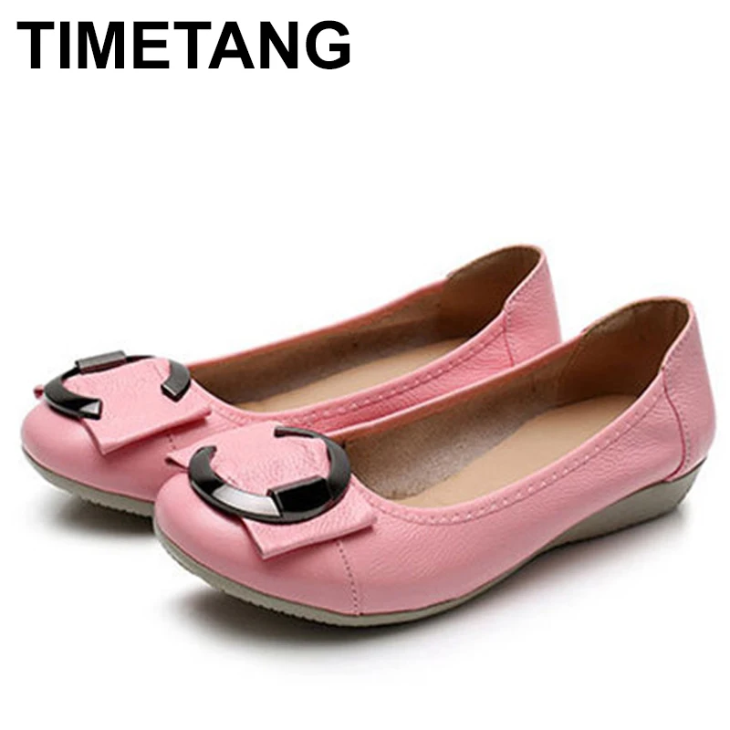TIMETANG Spring Summer Ballet Flats Shoes Women Genuine Leather Shallow Round Toe Plus Size Leather Slip On Shoes For WomenE728
TIMETANG Spring Summer Ballet Flats Shoes Women Genuine Leather Shallow Round Toe Plus Size Leather Slip On Shoes For WomenE728