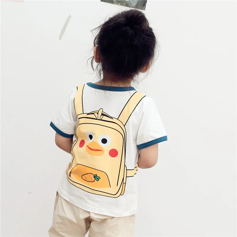 2019 New Style Baby Girl Short Sleeve T-shirt Cutton Cartoon Schoolbag Printing T-shirt Children Kids Clothes
2019 New Style Baby Girl Short Sleeve T-shirt Cutton Cartoon Schoolbag Printing T-shirt Children Kids Clothes