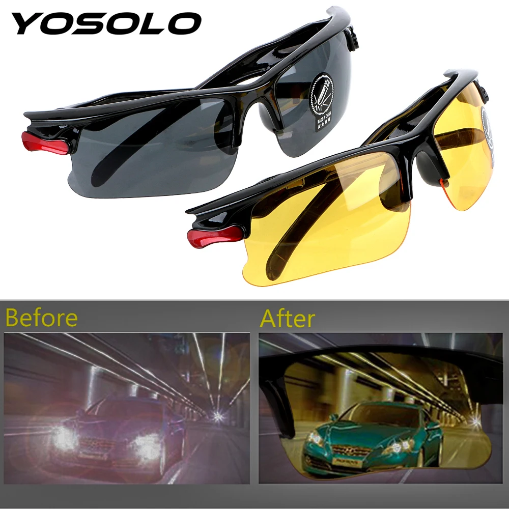 YOSOLO Car Driver Goggles Night-Vision Glasses UV Protective Gears Sunglasses Night Vision Driving Glasses Eyewear Accessories
YOSOLO Car Driver Goggles Night-Vision Glasses UV Protective Gears Sunglasses Night Vision Driving Glasses Eyewear Accessories
