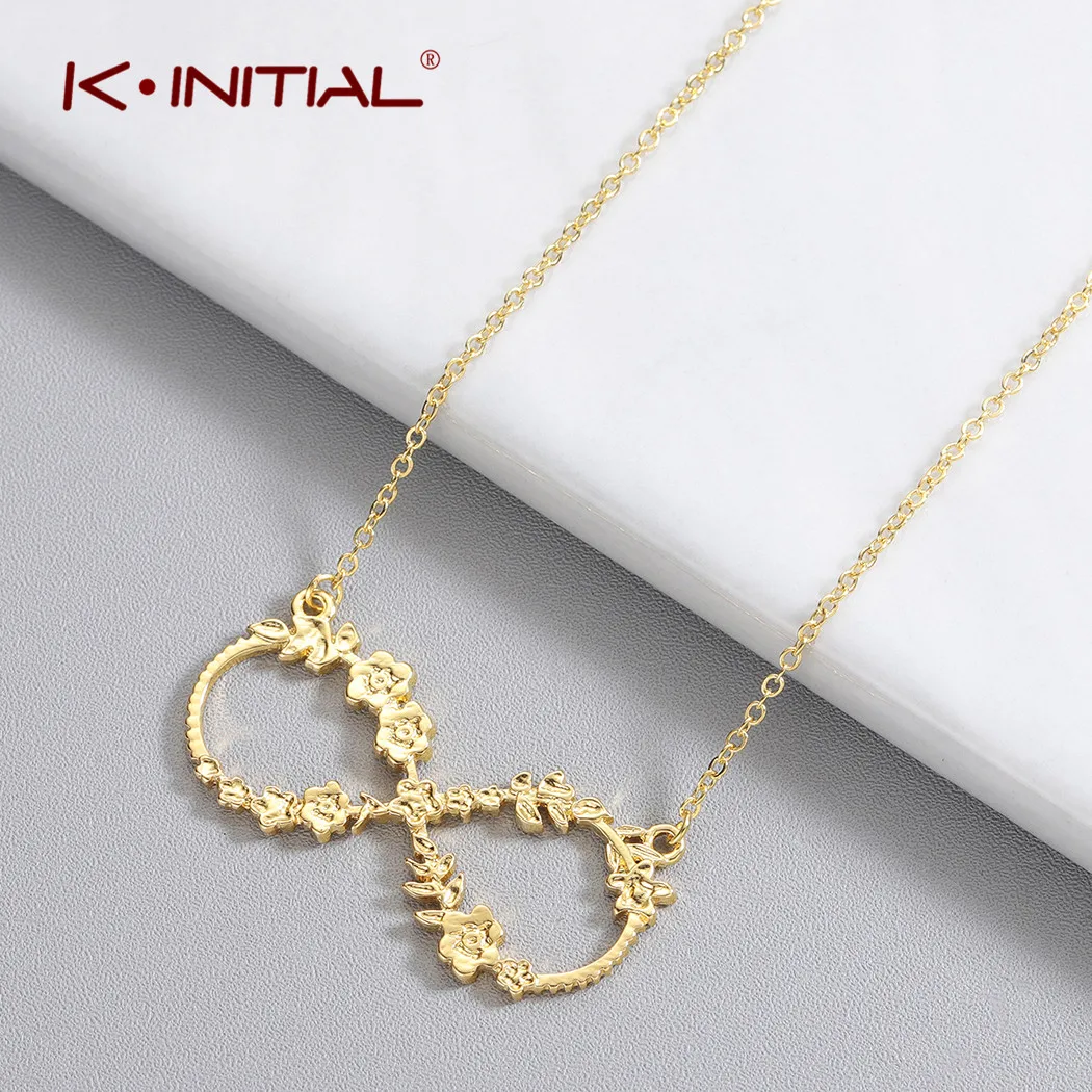 Kinitial Stainless Steel Infinity Necklace Charm Rose Gold Flower Pendant Friendship Necklace Chain Jewelry Best Friend
Kinitial Stainless Steel Infinity Necklace Charm Rose Gold Flower Pendant Friendship Necklace Chain Jewelry Best Friend