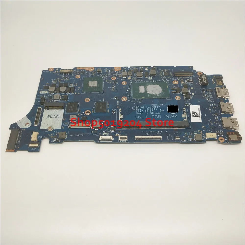 DDH40 LA-F251P For DELL 14-7472 14-7572 7472 7572 Laptop motherboard SR3LC i7-8550U mainboard CN-0TYGH6 0TYGH6 TYGH6
DDH40 LA-F251P For DELL 14-7472 14-7572 7472 7572 Laptop motherboard SR3LC i7-8550U mainboard CN-0TYGH6 0TYGH6 TYGH6