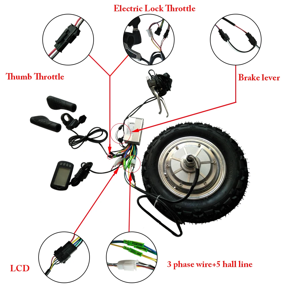 Hub Motor Kit 10 inch 24-48v 350w-800W 12-50km/h Electric Scooter Wheelchair E-Bike Wheel Motor With Reversing Front Wheel
Hub Motor Kit 10 inch 24-48v 350w-800W 12-50km/h Electric Scooter Wheelchair E-Bike Wheel Motor With Reversing Front Wheel